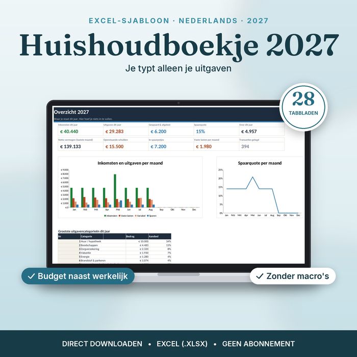 Huishoudboekje 2027