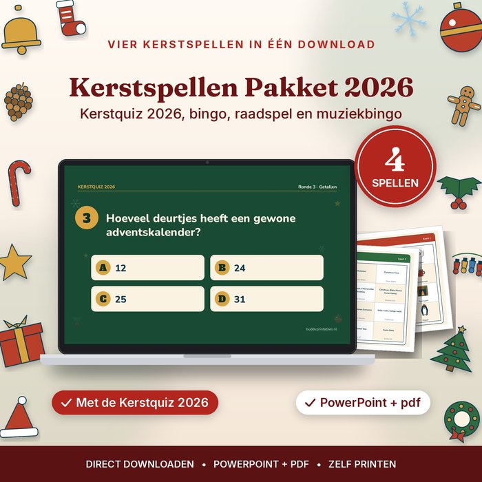 Kerstspellen Pakket 2026